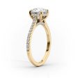 The Pave Natalie Set With A 1.5 Carat Cushion Lab Diamond Sale